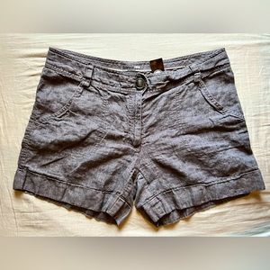 H&M Linen Shorts Size 14